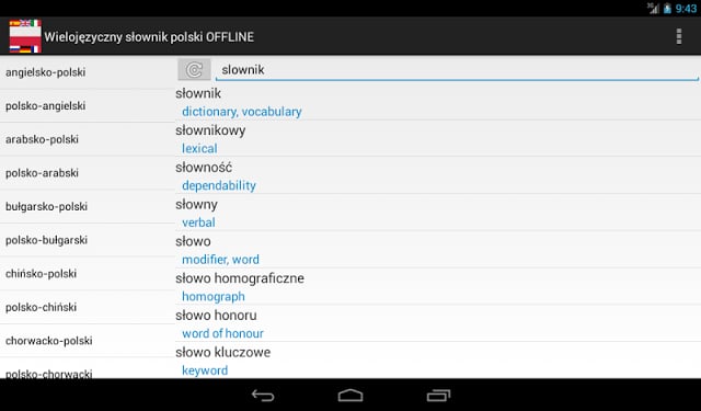 Wielojęzyczny słownik polski截图4