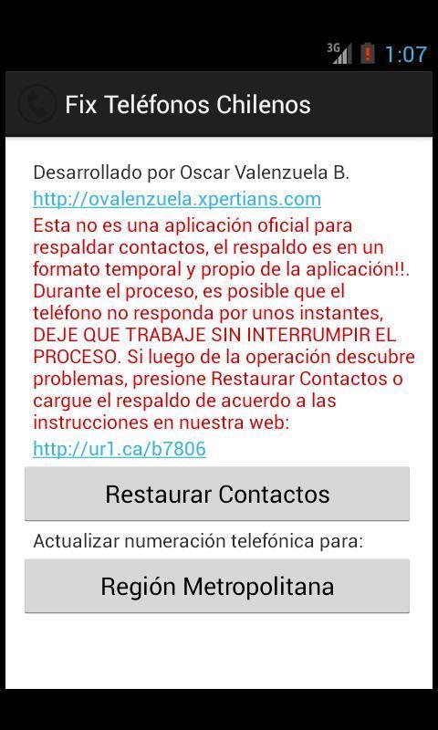Fix Teléfonos Chilenos截图2