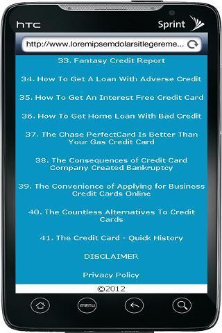 Credit And Bad Credit Guide截图2