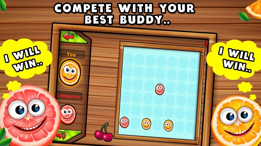 4 Fruits in a Row Puzzle Game截图4