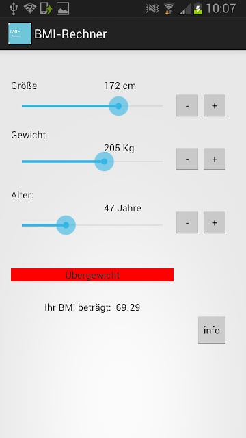 BMI - Rechner截图2