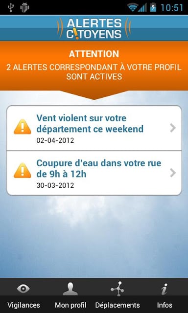 Alertes Citoyens截图1