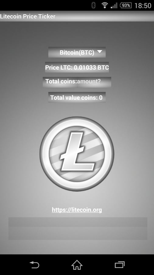 Litecoin(LTC) price tick...截图2