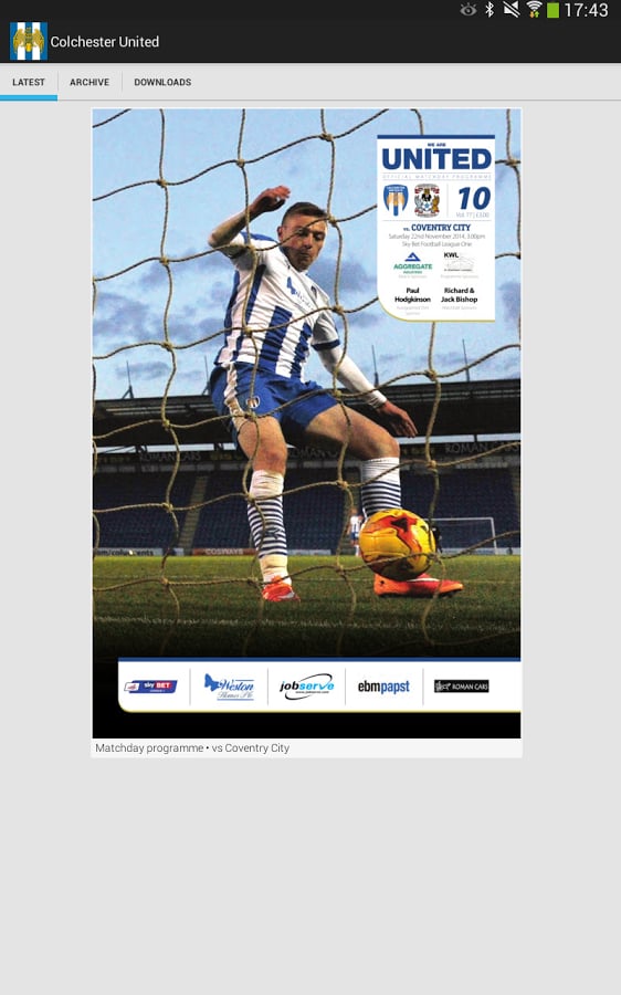 Colchester Utd programme...截图5