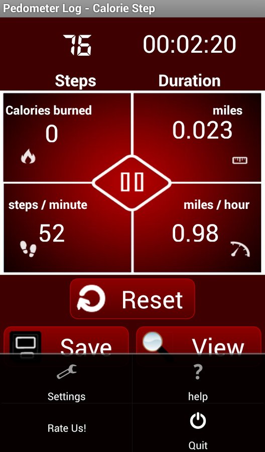 Pedometer Log - Calorie Step截图1