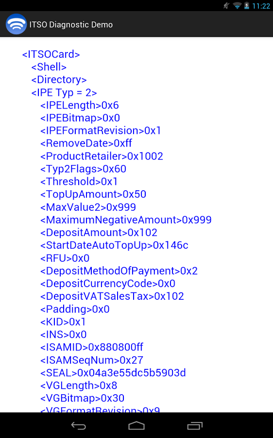 ITSO Diagnostic Demo截图2