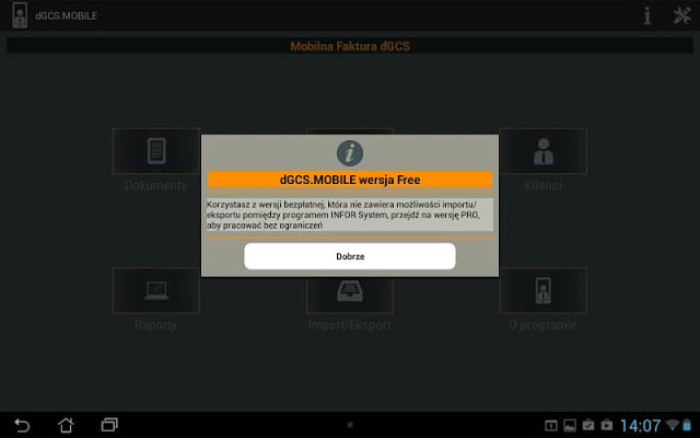 Mobilna Faktura dGCS Free截图9