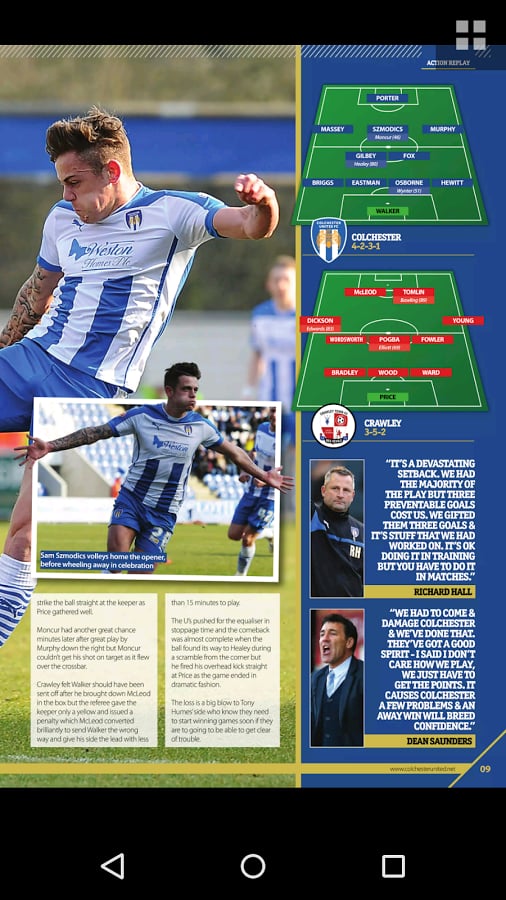 Colchester Utd programme...截图7