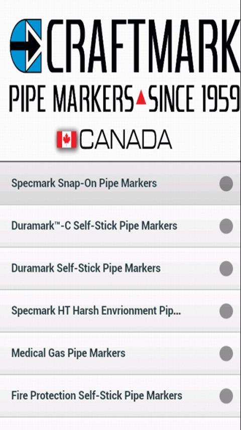 Craftmark Pipe Markers Canada截图3