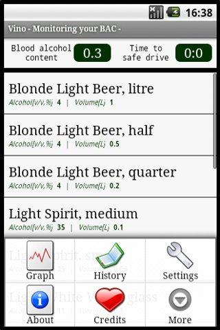 Vino - Monitoring your BAC -截图2