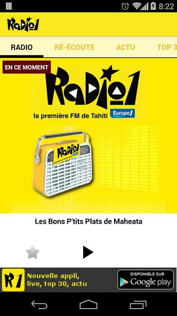 Radio 1 Tahiti截图1