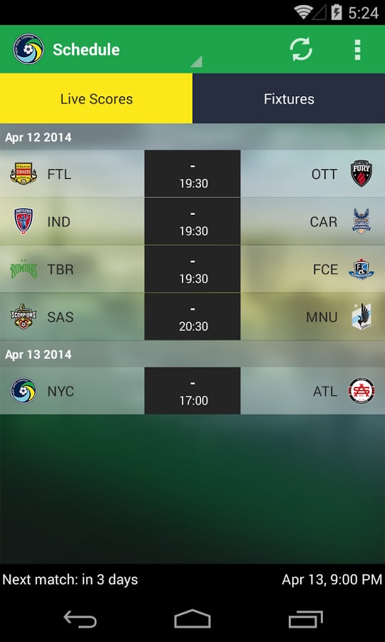 North American Soccer Le...截图8