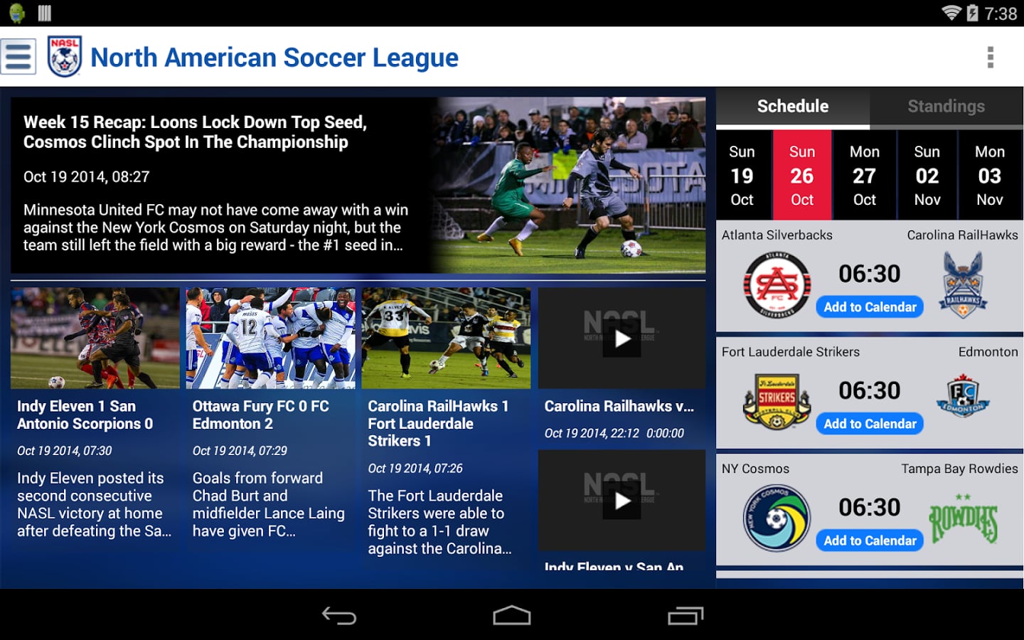 North American Soccer Le...截图7