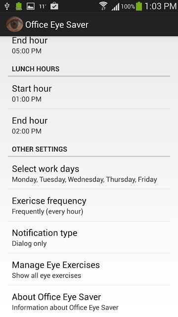 Office Eyes (Eye) Saver Free截图7