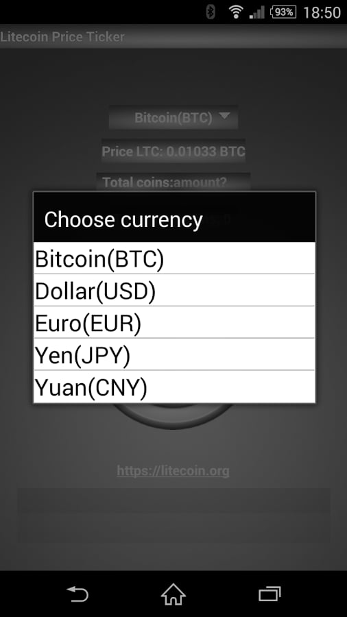 Litecoin(LTC) price tick...截图4