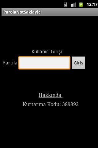 Parola Not Saklayıcı截图2