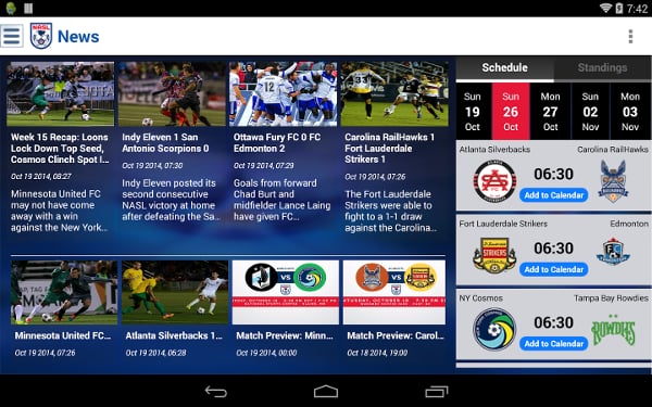 North American Soccer Le...截图3