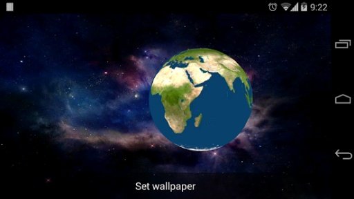 Rotating Earth 3D Wallpaper截图1