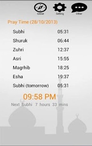 Global Muslim Qiblat Pray Time截图2