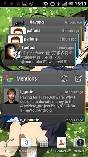 Twidere Home Screen Widgets截图2
