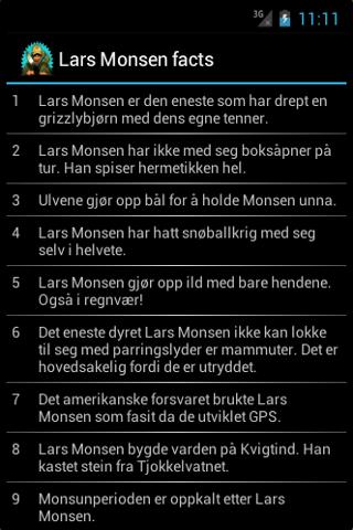 Lars Monsen facts截图3