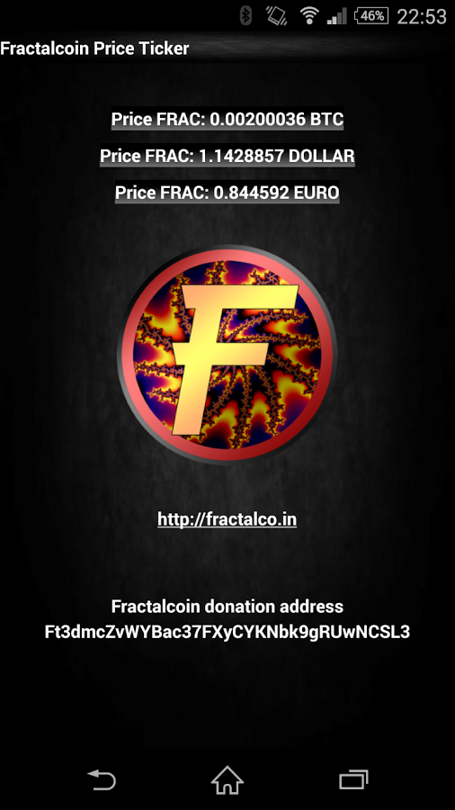 Fractalcoin(FRAC) price ticker截图1