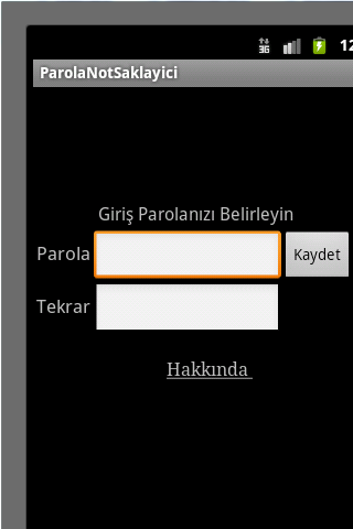 Parola Not Saklayıcı截图3