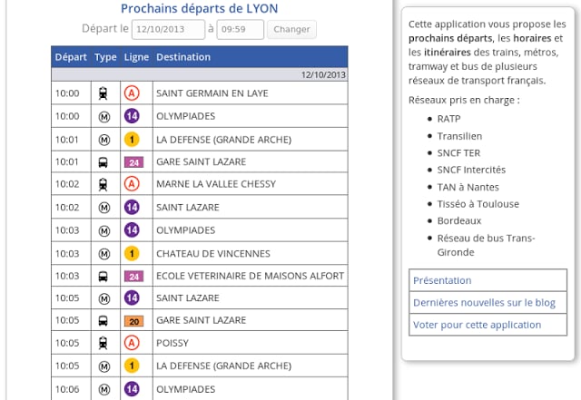 Horaires, Gares, Itin&eacute;raires截图1