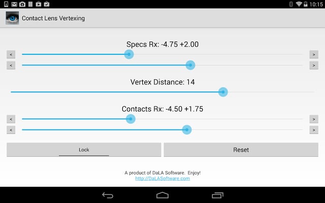 Contact Lens Vertexing截图3