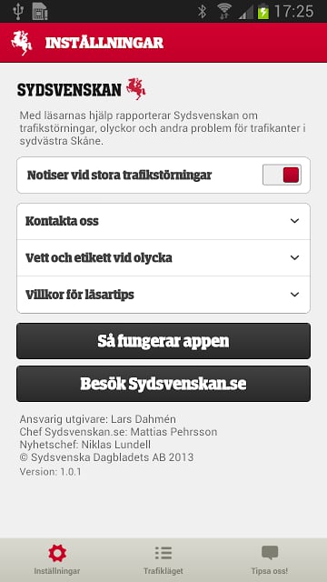 Trafikl&auml;get fr&aring;n Sydsvenskan截图3