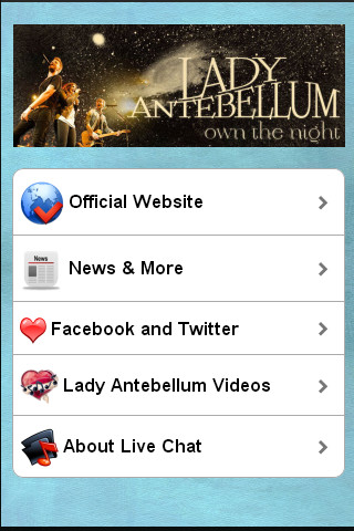 Lady Antebellum Fan App!截图3