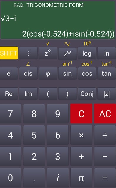 Z Complex Calculator截图7