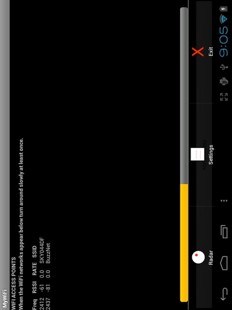 MyWiFi RADAR截图2