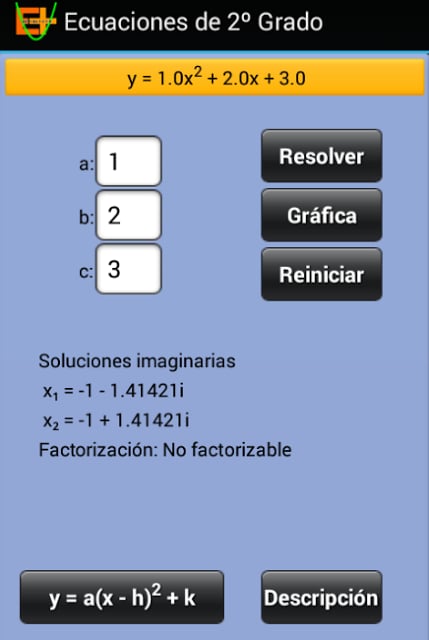 Ecuaciones de 2&ordm; Grado截图2