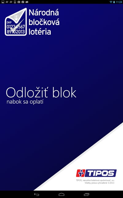 TIPOS N&aacute;rodn&aacute; bločkov&aacute; lot&eacute;ria截图7