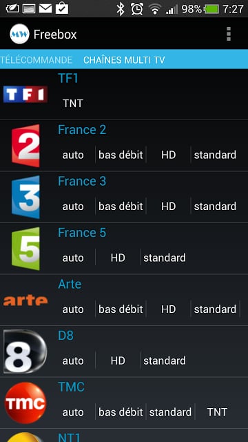 Freebox T&eacute;l&eacute;commande Free截图7