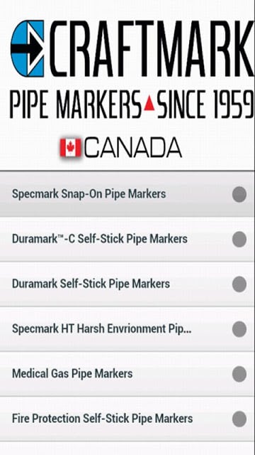 Craftmark Pipe Markers Canada截图1