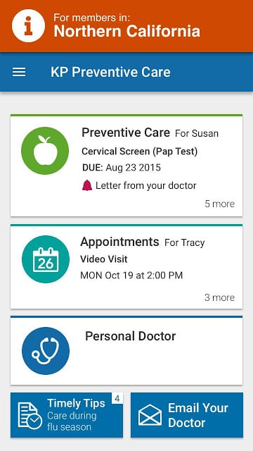 KP Preventive Care (NCAL only)截图4