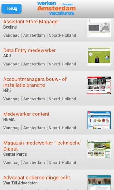 Amsterdam: Werken &amp; Vacatures截图1