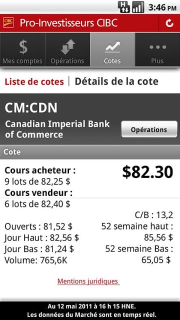 CIBC Mobile Brokerage截图5