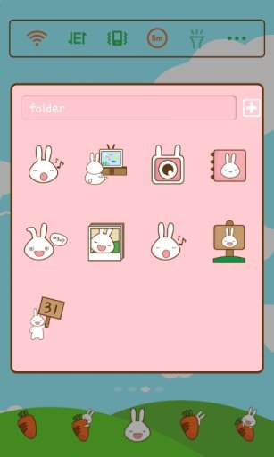 Carrot Rabbit dodol theme截图6