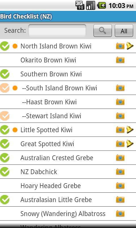 Demo NZ Birding Checklist截图8