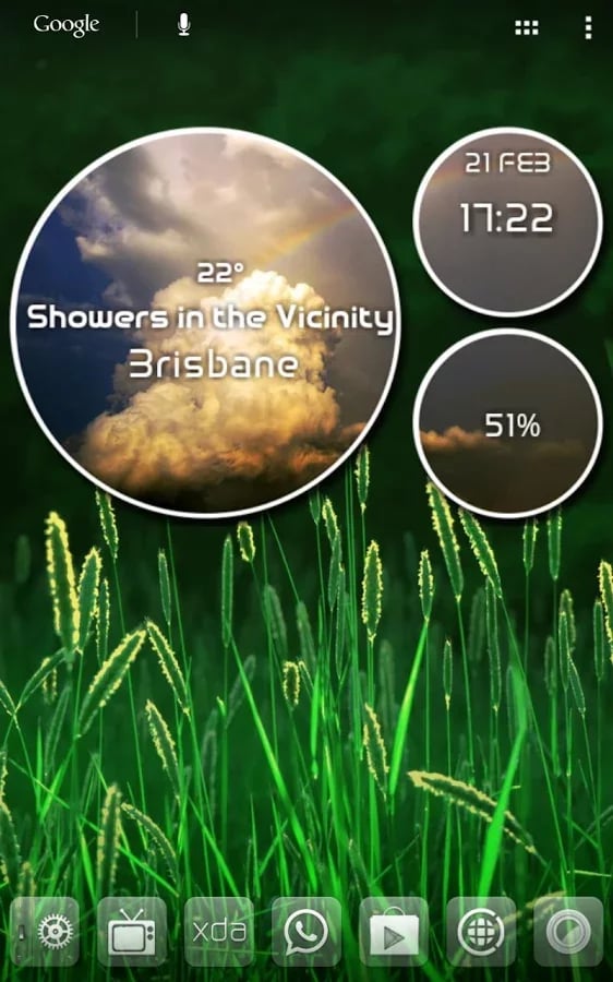 Weather Round UCCW Skin截图2