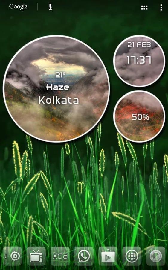 Weather Round UCCW Skin截图1