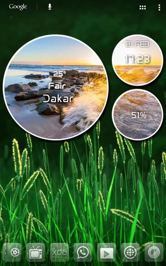 Weather Round UCCW Skin截图3