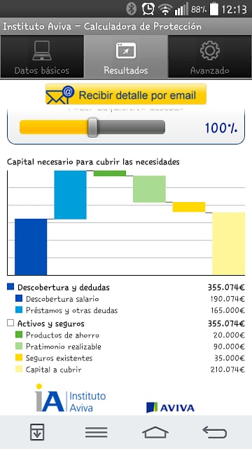 Calculadora de Protecci&oacute;n截图5