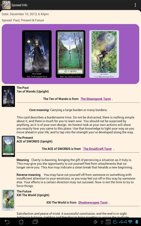 Tarot Sampler II截图1