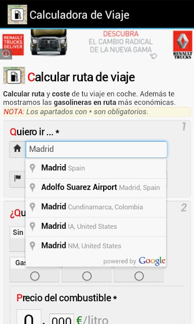 Consumo de Gasolina en Coche截图9