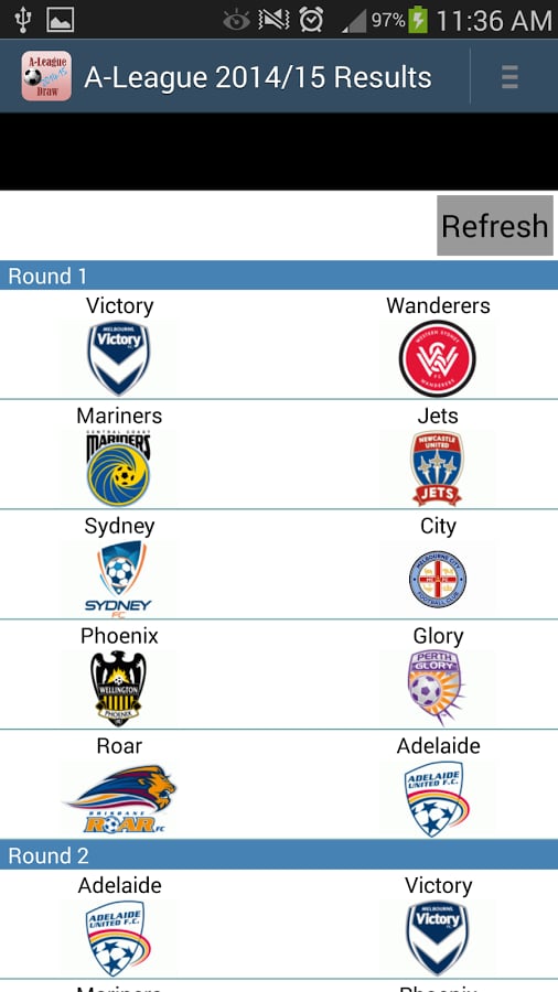 A-League 2014/15 Draw截图2