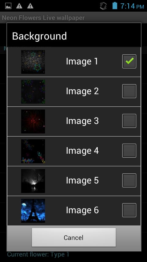 Neon Flowers Live Wallpaper截图1